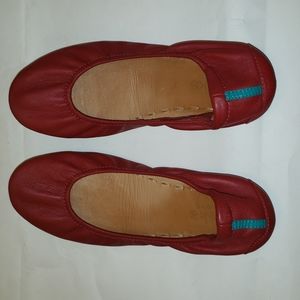 Tieks, red, size 7. Gently worn. Love these shoes